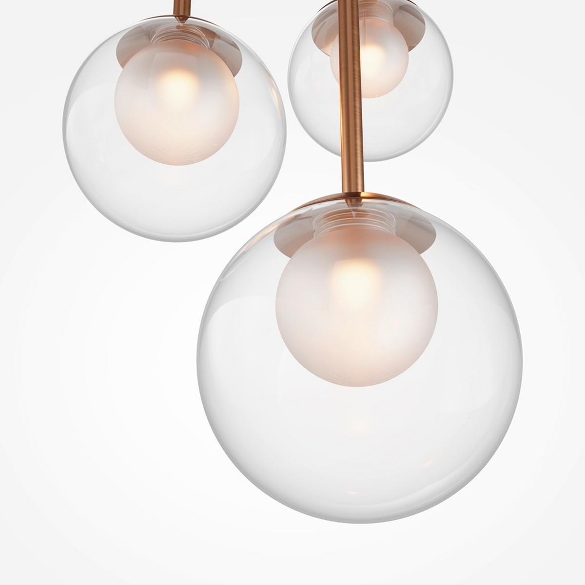 Pendelleuchte Basic Form Goldfarben max. 20 Watt - Goldfarben, Modern, Glas/Metall (40/64,1cm) - MAYTONI