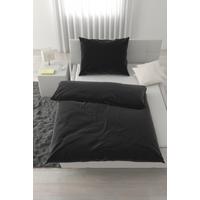 Lenjerie de pat Xenia Uni, 140x200/70x90 cm - negru, Modern, textil (140/200cm) - Premium Living