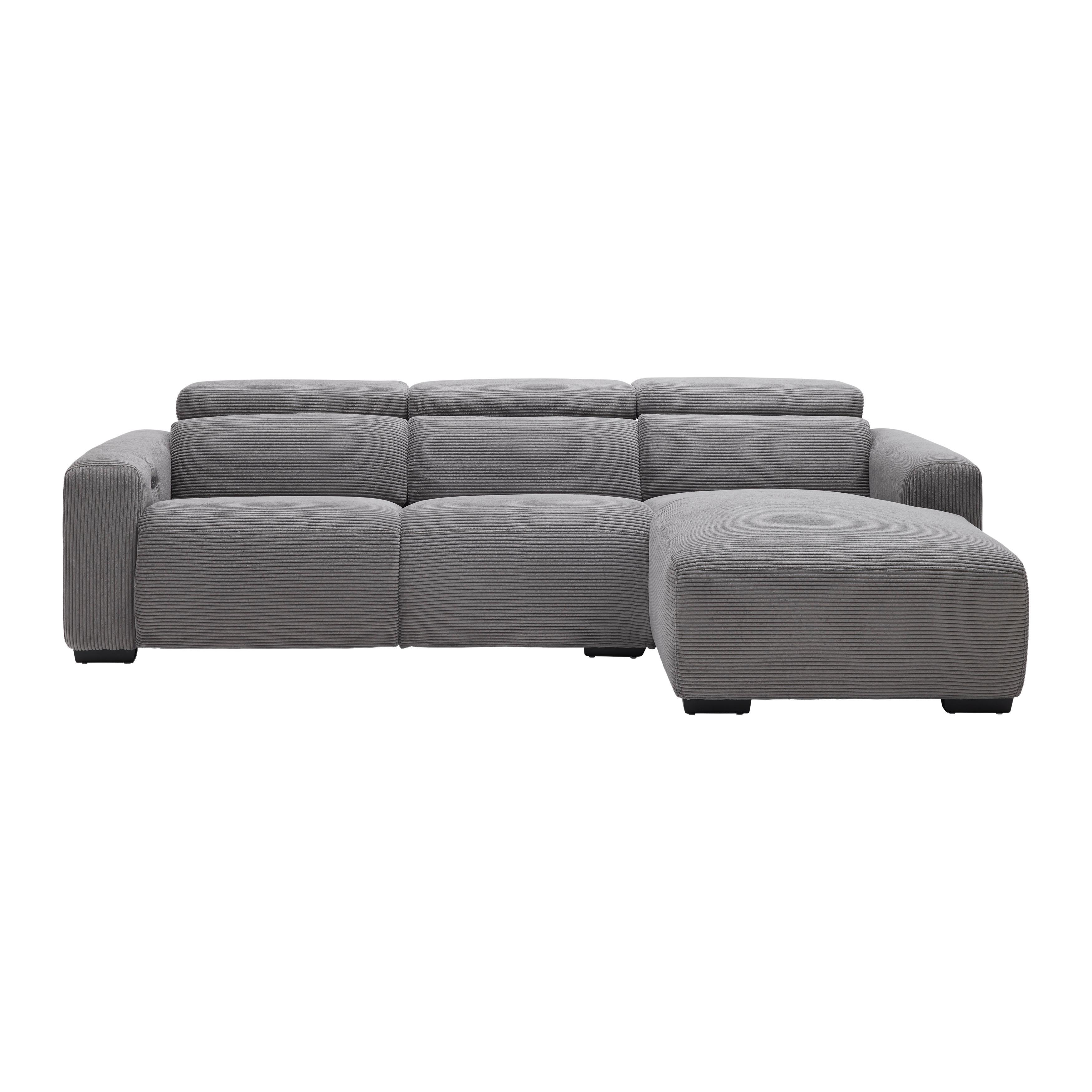 Wohnlandschaft Bondico 272 Anthrazit - Anthrazit/Schwarz, Modern, Holz/Textil (272/75-92/101 / 170cm) - Mömax