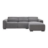 Wohnlandschaft Bondico 272 Anthrazit - Anthrazit/Schwarz, Modern, Holz/Textil (272/75-92/101 / 170cm) - Mömax