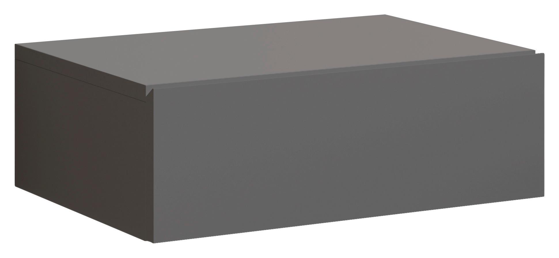 SZAFKA NOCNA TAJO - kolor grafitowy, Modern, materiał drewnopochodny (42/14/30cm) - Livetastic