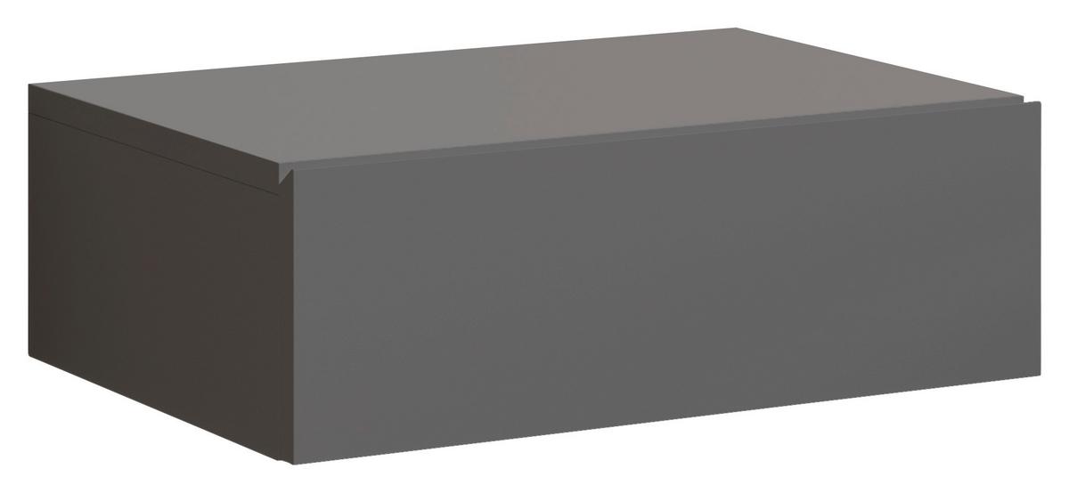 SZAFKA NOCNA TAJO - kolor grafitowy, Modern, materiał drewnopochodny (42/14/30cm) - Livetastic