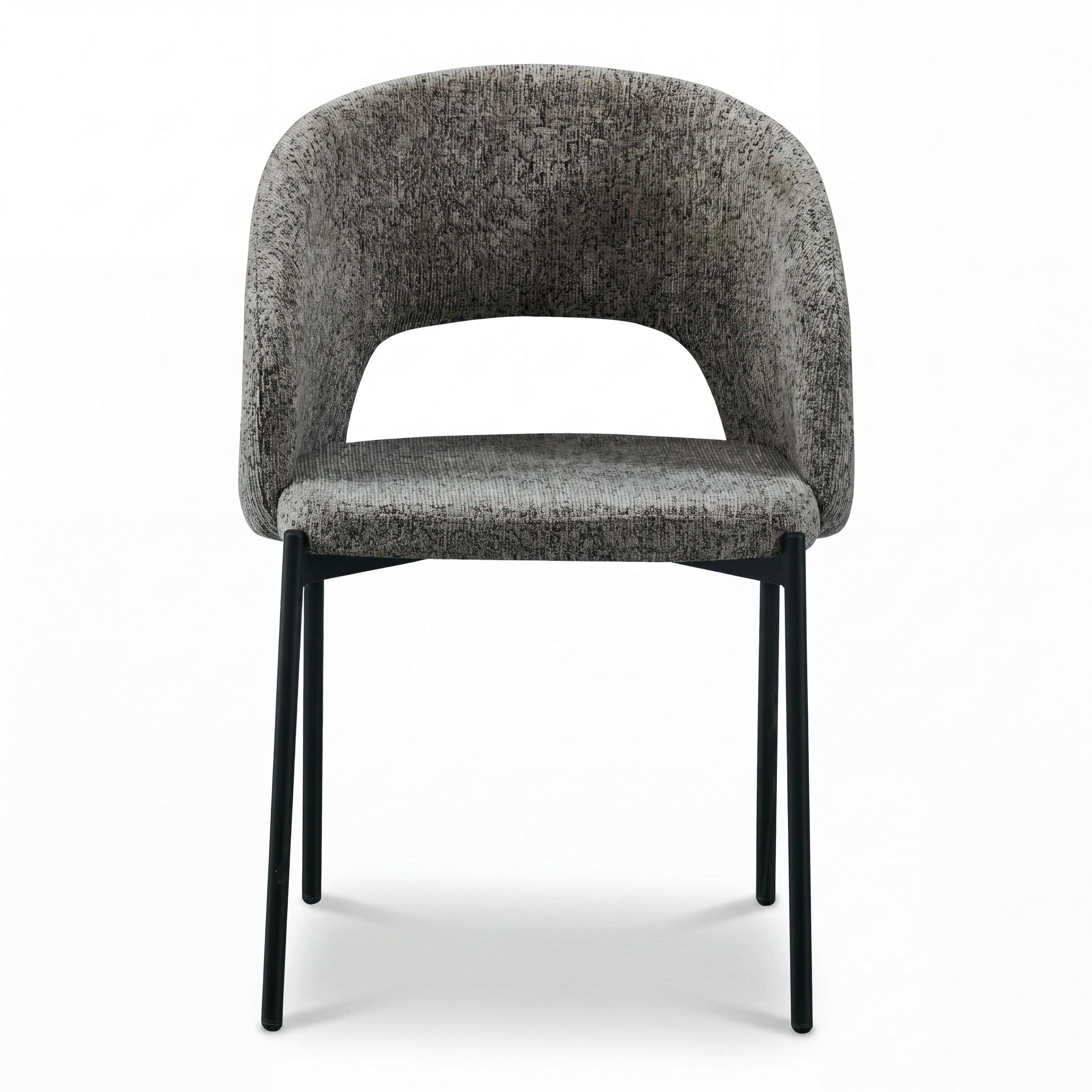 STOL NADIYA - brun/svart, Modern, metall/trä (52/78/56cm) - Bessagi Home
