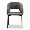 STOL NADIYA - brun/svart, Modern, metall/trä (52/78/56cm) - Bessagi Home