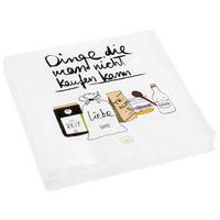 Serviette Laura in Weiß - Multicolor, Papier (33cm)