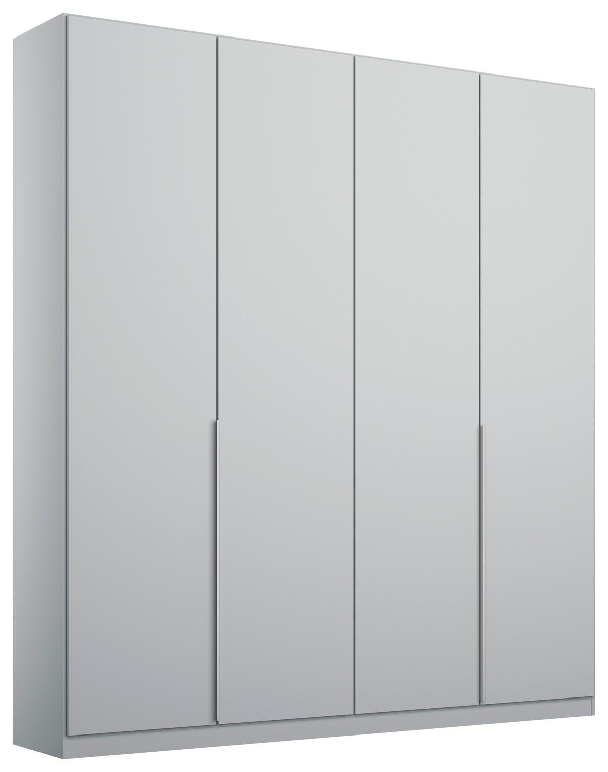 Dulap cu uși rotative ALABAMA - gri deschis, Modern, material pe bază de lemn (181/229/54cm)