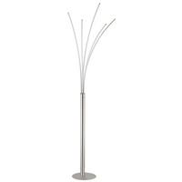 Stoječa Led-svetilka Bizzy, S Sijalko - barve kroma/črna, Design, kovina/umetna masa (56/187cm)