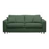 CANAPÉ-LIT AGNETA -BASED- - vert foncé/noir, MODERN, textile/bois (200/83/97cm) - Based