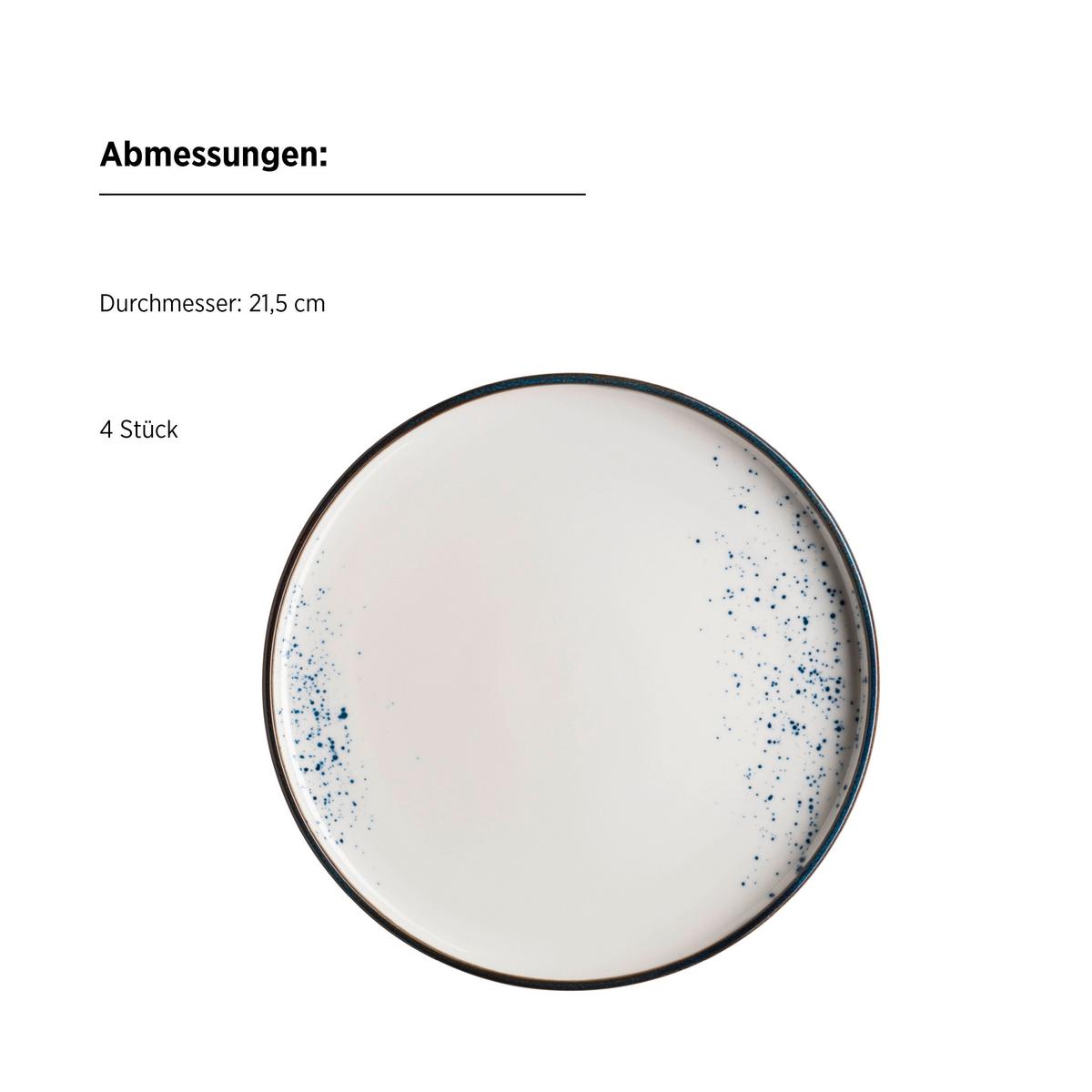 KOMBISERVICE PINTAR - Blau/Weiss, Basics, Keramik - Mäser