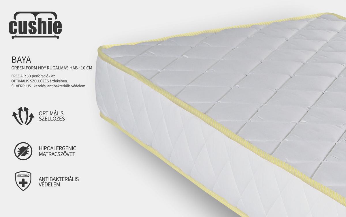 Gyerekmatrac Cushie Baya 60x120 - fehér, textil (60/120cm)