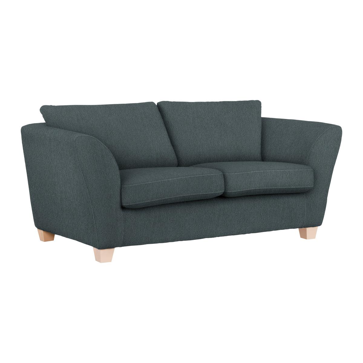 2-Sitzer-Sofa Devado Dunkelgrau - Dunkelgrau/Naturfarben, Holz/Textil (190/70-85/95cm) - Mömax