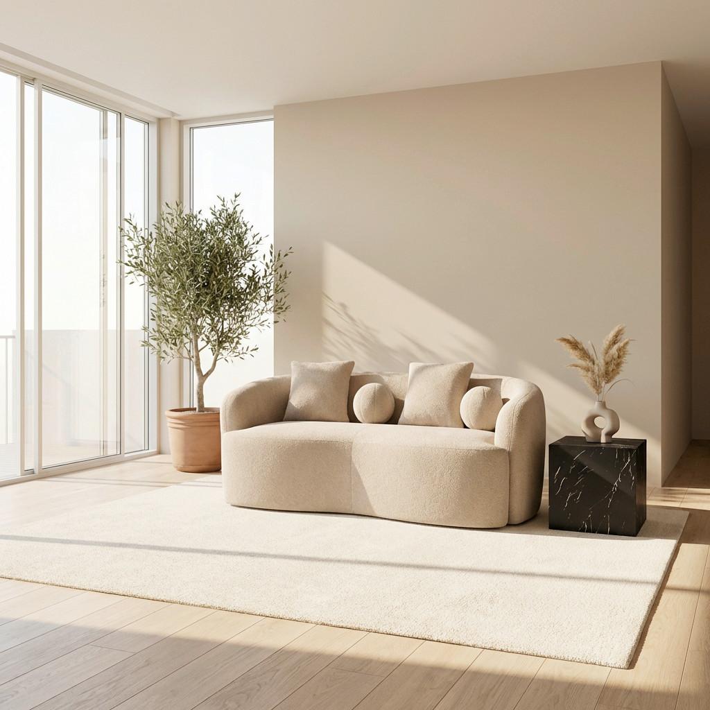 SOFFA JULIE - beige, Modern, trä/textil (178/66/82cm) - Bessagi Home