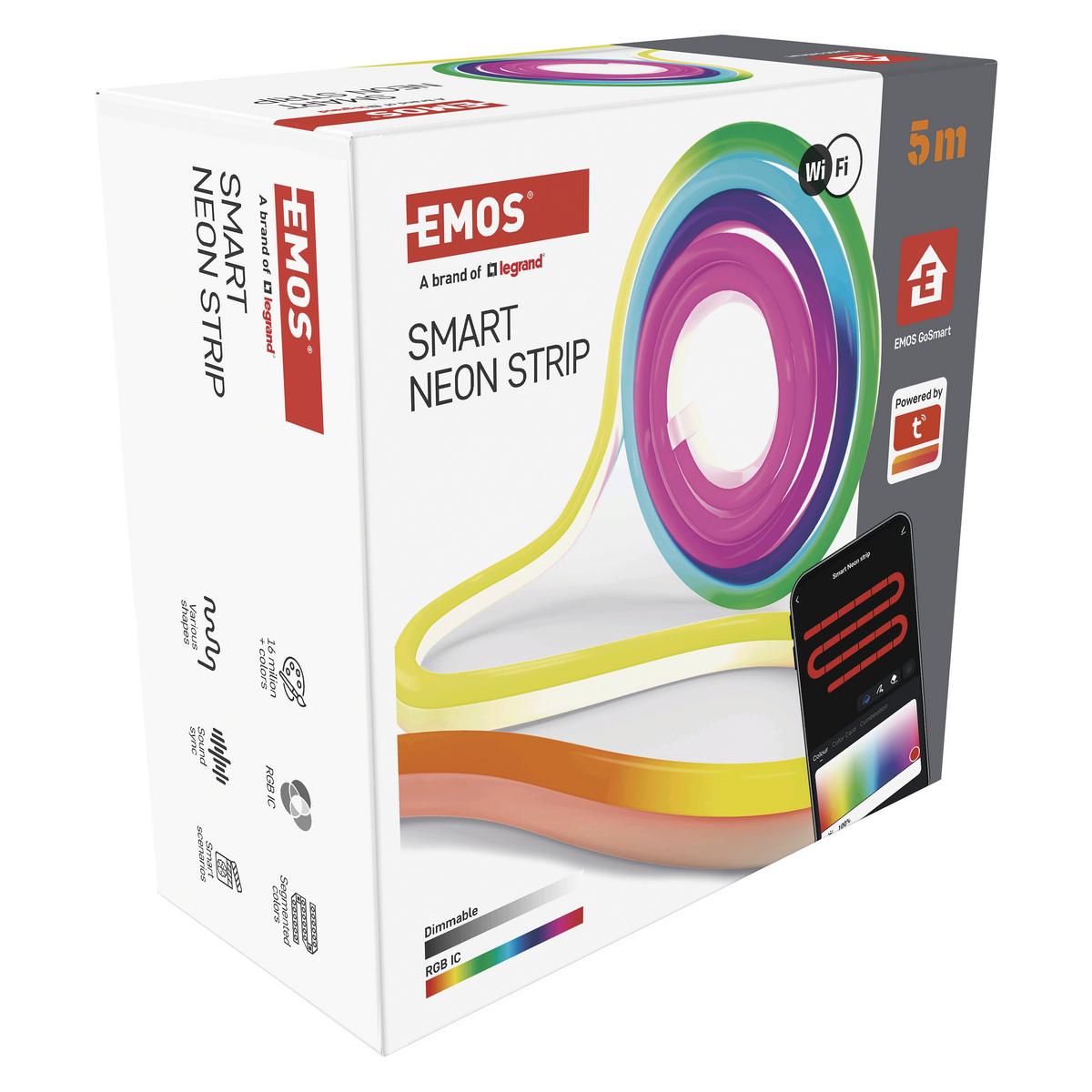 Led Szalag Rugalmas Gosmart Kb. 5m - többszínű, Basics, műanyag (500cm)