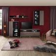 TV-Element in Lärchegrau inkl Beleuchtung - Chromfarben/Silberfarben, MODERN, Holzwerkstoff/Kunststoff (160/59/45cm) - Premium Living TV-Element in Lärchegrau inkl Beleuchtung - Chromfarben/Silberfarben, MODERN, Holzwerkstoff/Kunststoff (160/59/45cm) - Premium Living