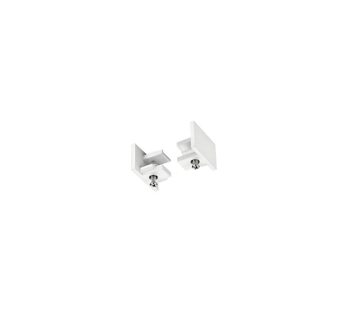 Schienensystem-Endkappe Duoline Weiß - Weiß, Basics, Kunststoff (3/2/1,8cm) - Trio Leuchten