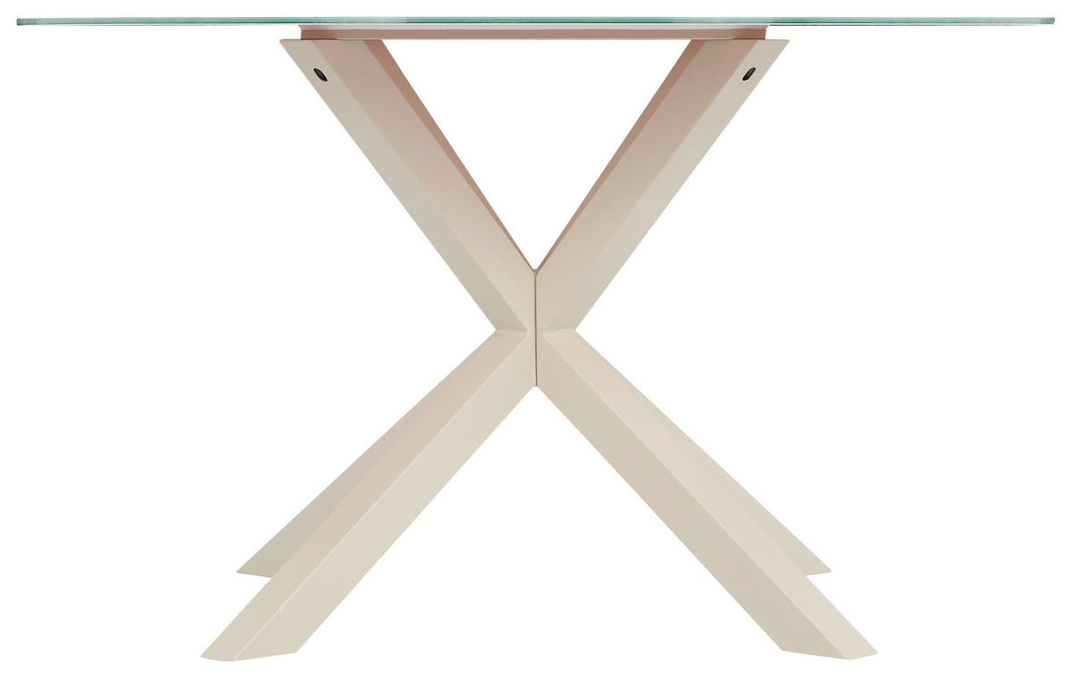 Jedilna Miza Vanda, Kašmir, Ø 130 - kašmir, Moderno, kovina/steklo (130/75,5cm) - P & B