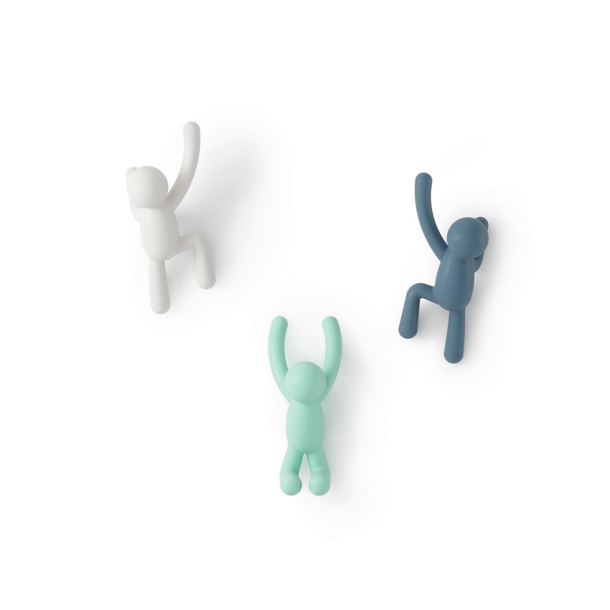 Akasztó Szett Männchen - színes, Modern, műanyag (7/18/8cm) - Mömax