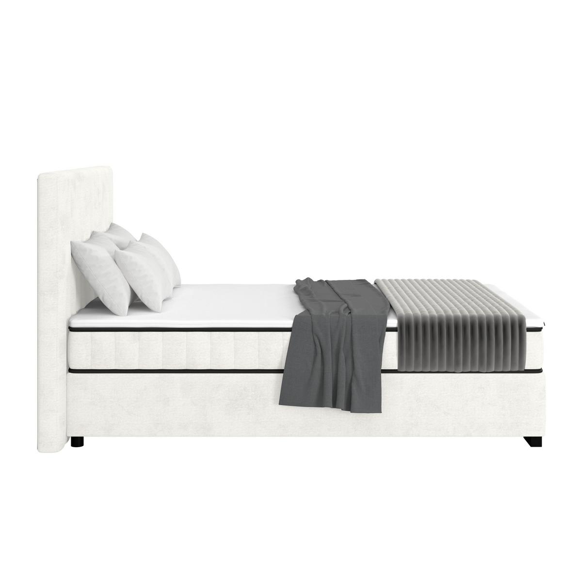 Box Krevet Maya C - crna/krem, Moderno, drvni materijal/drvo (100/200cm) - Modern Living