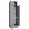 Kleiderschrank Lona XXL Grau ca. 70x240x39 cm - Grau, MODERN, Holzwerkstoff/Kunststoff (70/240/39cm) - MID.YOU