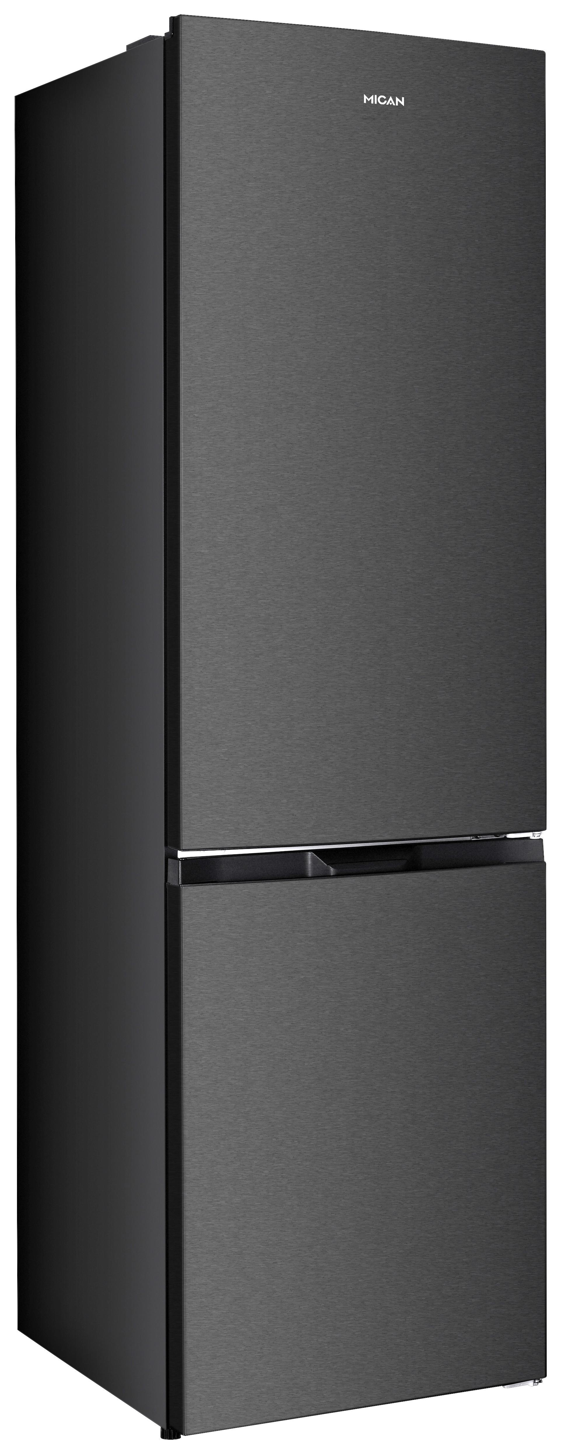 Kühl-Gefrier-Kombination SKHBMF55NFSD Schwarz - Schwarz, Basics, Glas/Kunststoff (60/180/54cm) - Mican