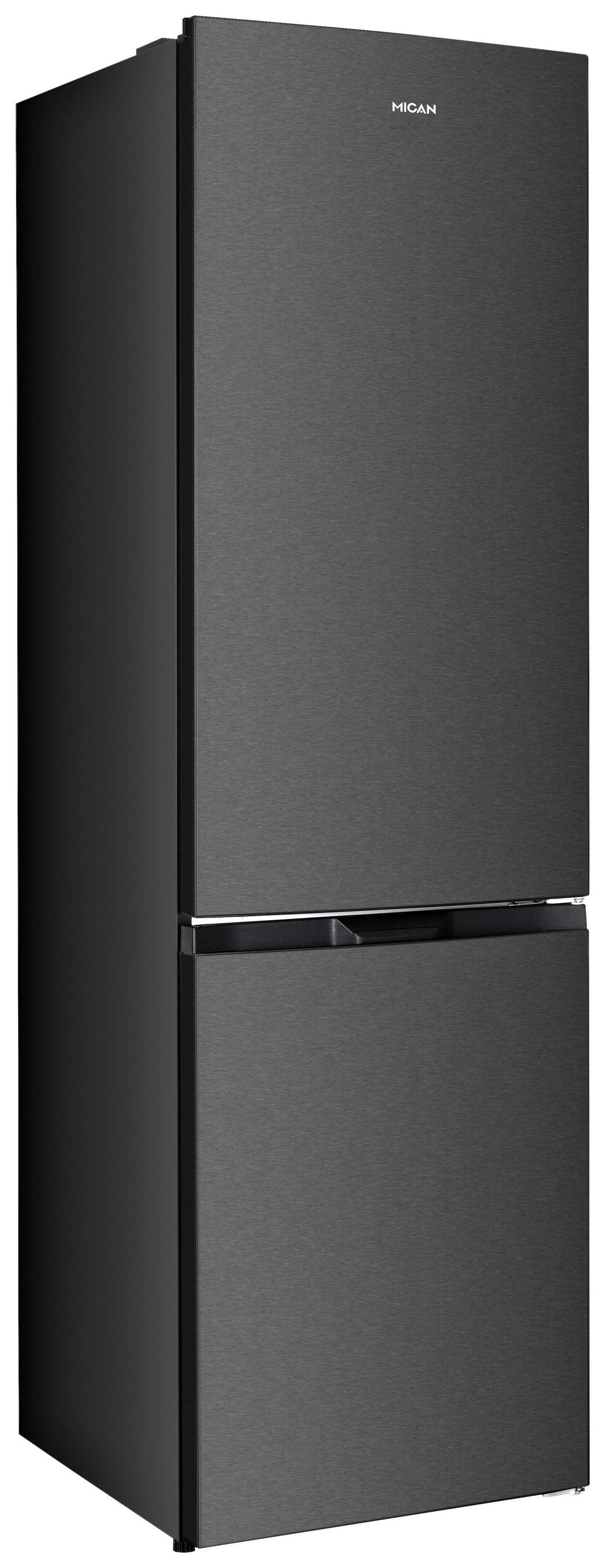 Kühl-Gefrier-Kombination SKHBMF55NFSD Schwarz - Schwarz, Basics, Glas/Kunststoff (60/180/54cm) - Mican