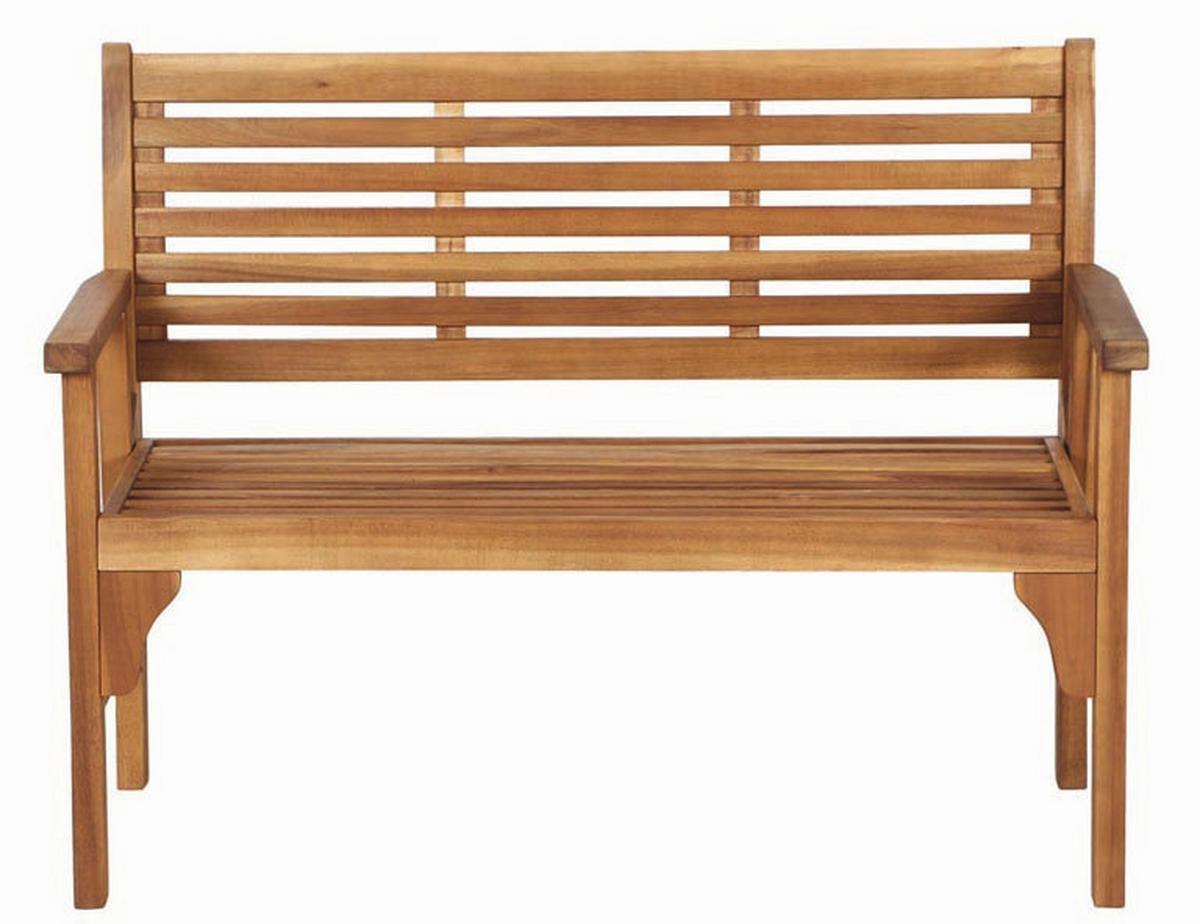 Gartenbank Akazie massiv geölt 508761 - Akaziefarben, MODERN, Holz (120/90/59,5cm) - Siena Garden