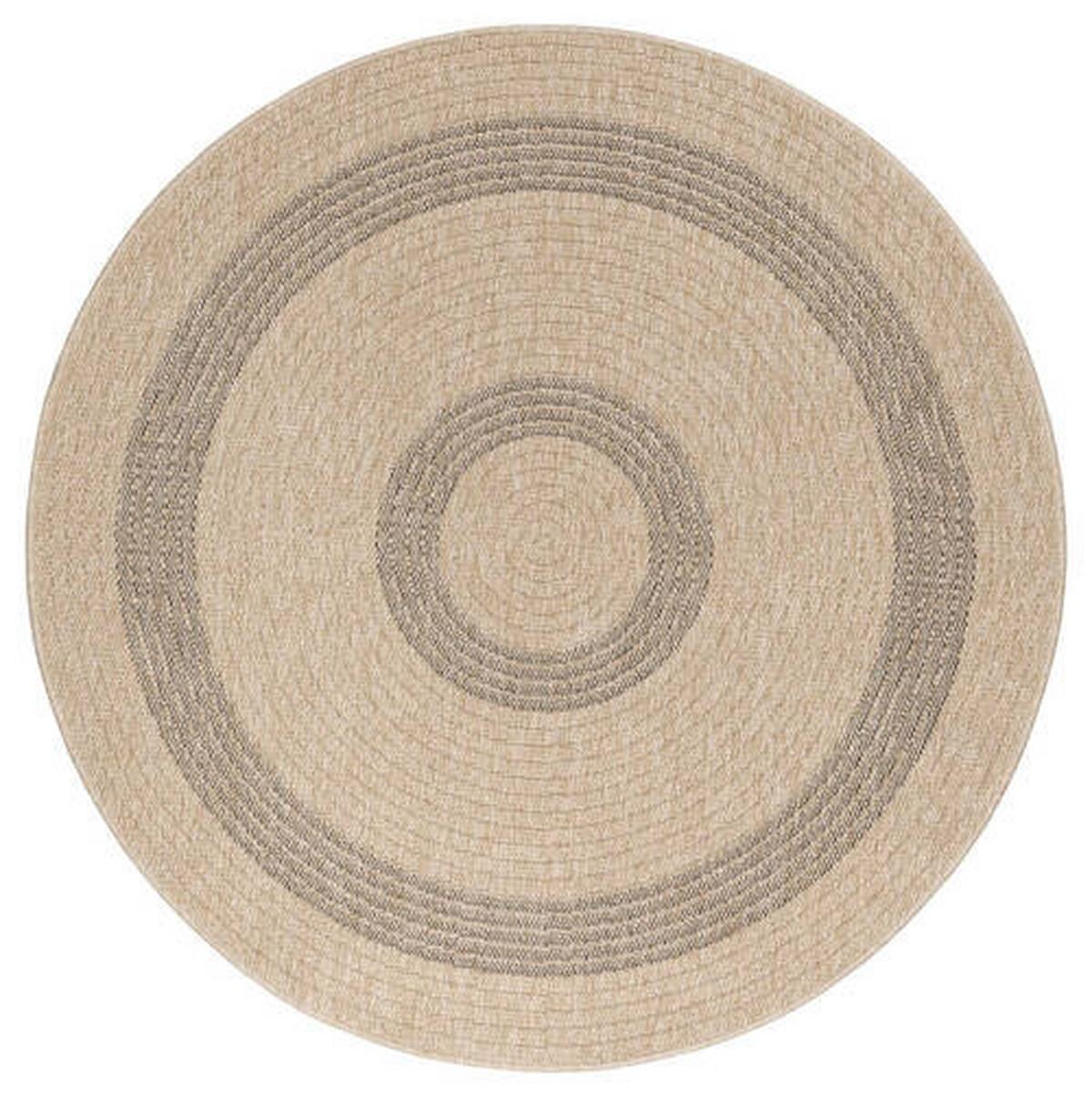 Tepih Za Unutar./vanj. Uporabu Comilla 200cm - bež/crna, Basics, tekstil (200/200cm) - Novel