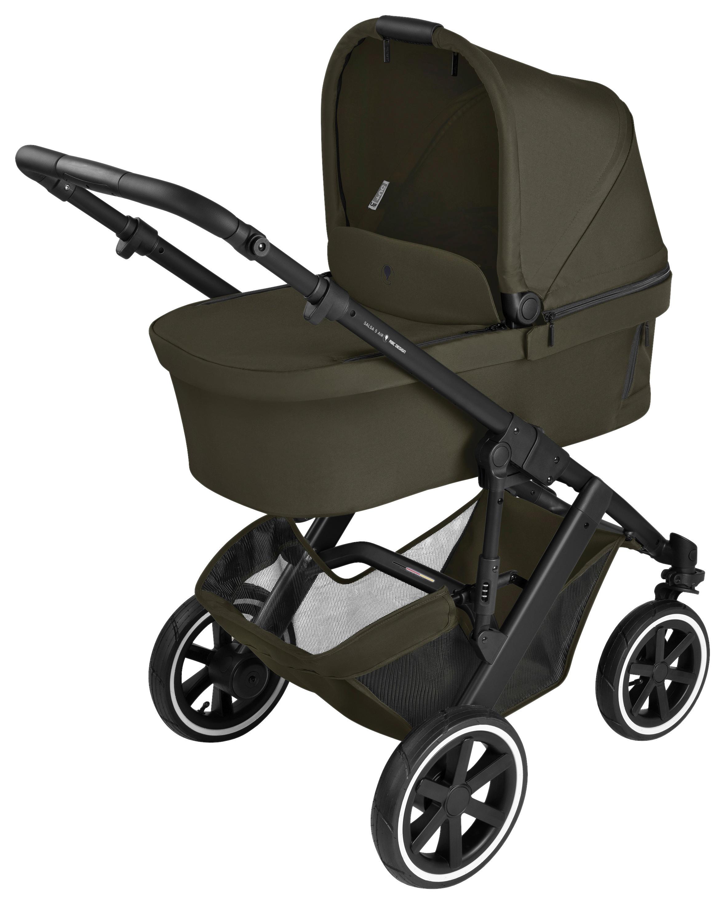 WÓZEK DZIECIĘCY SALSA 5 AIR - szarobrązowy, Basics (63/118/95.5cm) - ABC Design