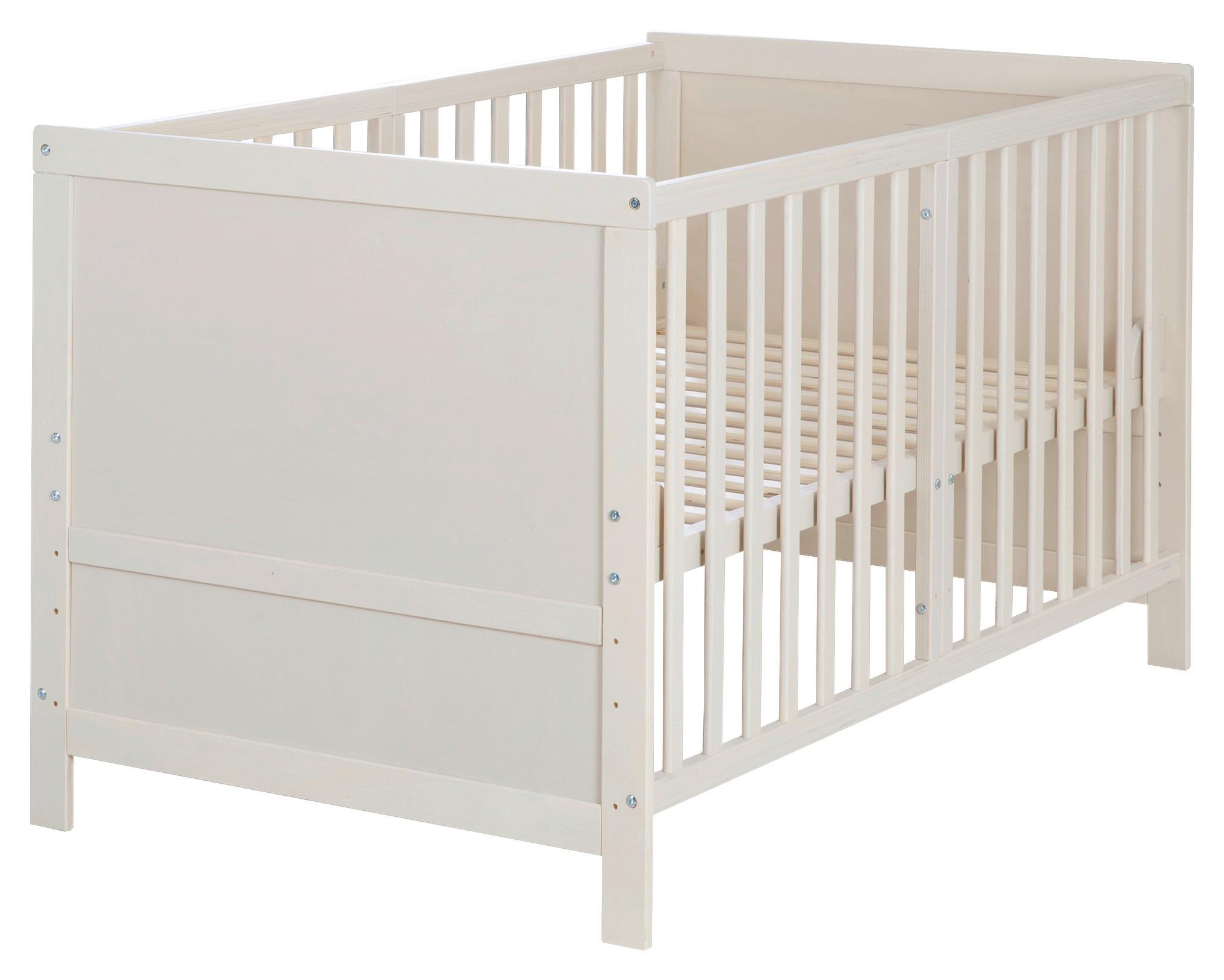 Rácsos Kiságy, Átalakítható Easy Sleep - szürke, Basics, faalapú anyag (78/78/142cm) - Roba