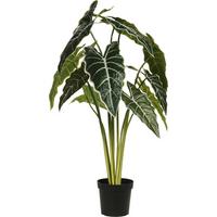Műnövény Kaspóban Alocasia - természetes anyagok (15/80cm)