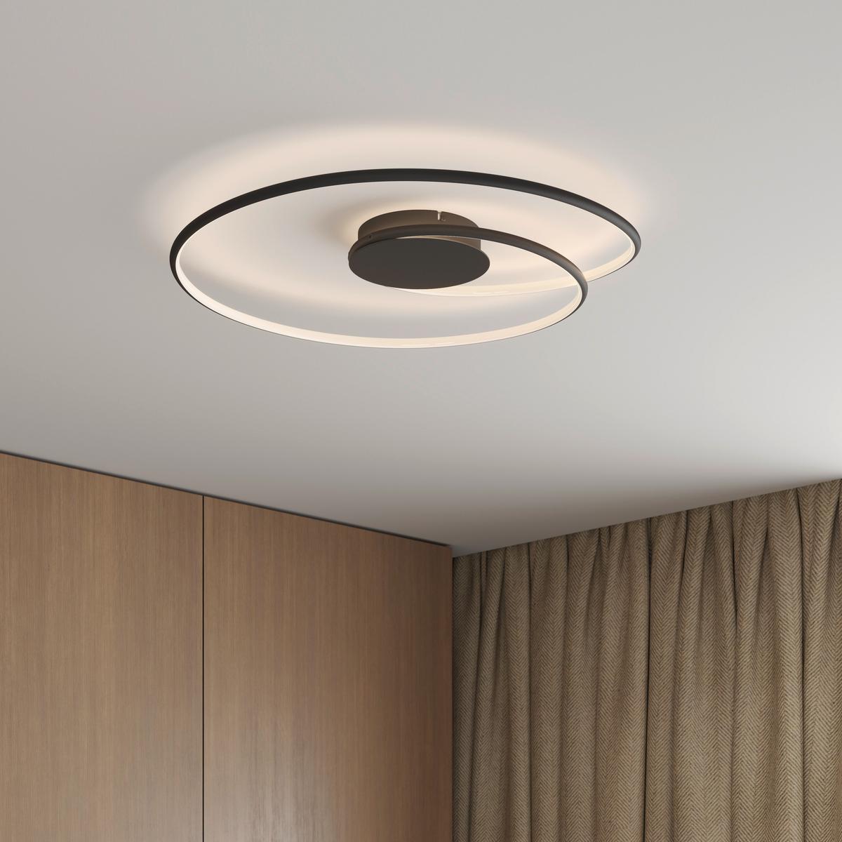 LAMPA SUFITOWA LED BIRMINGHAM *SBN* - czarny, Lifestyle, tworzywo sztuczne/metal (67/10cm) - Novel