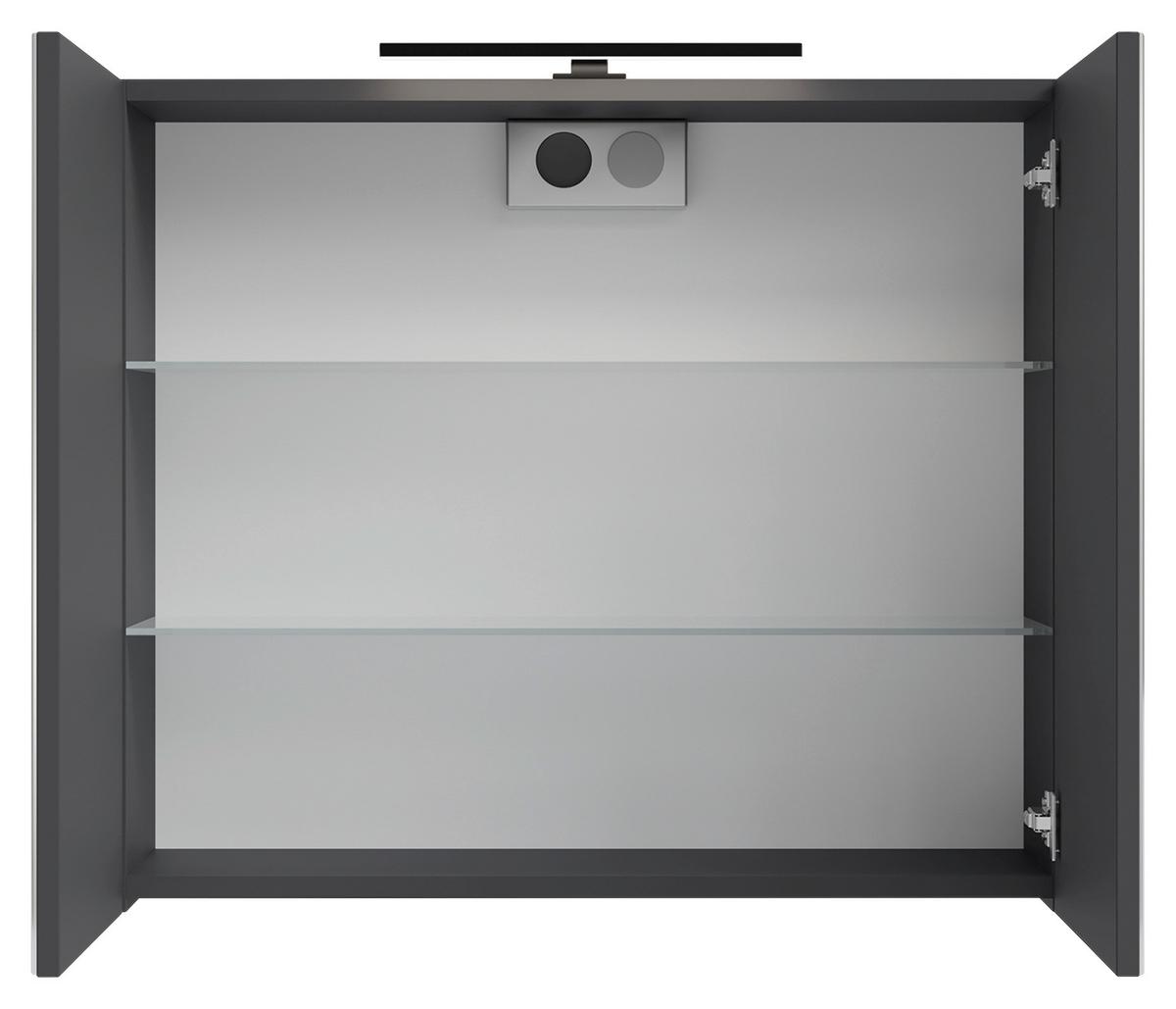 Spiegelschrank Spree Anthrazit - MODERN, Glas/Holzwerkstoff (70/60/20cm) - MID.YOU