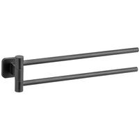 UCHWYT NA RĘCZNIK PORTO BLACK - czarny, Modern, metal (5,5/9,5/43cm) - Wenko