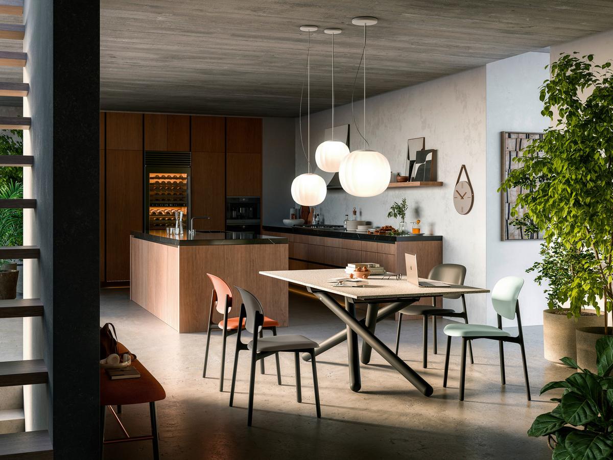 KRZESŁO ZERO - czarny/pastelowa zieleń, Design, tworzywo sztuczne (53/82/53cm) - Connubia 