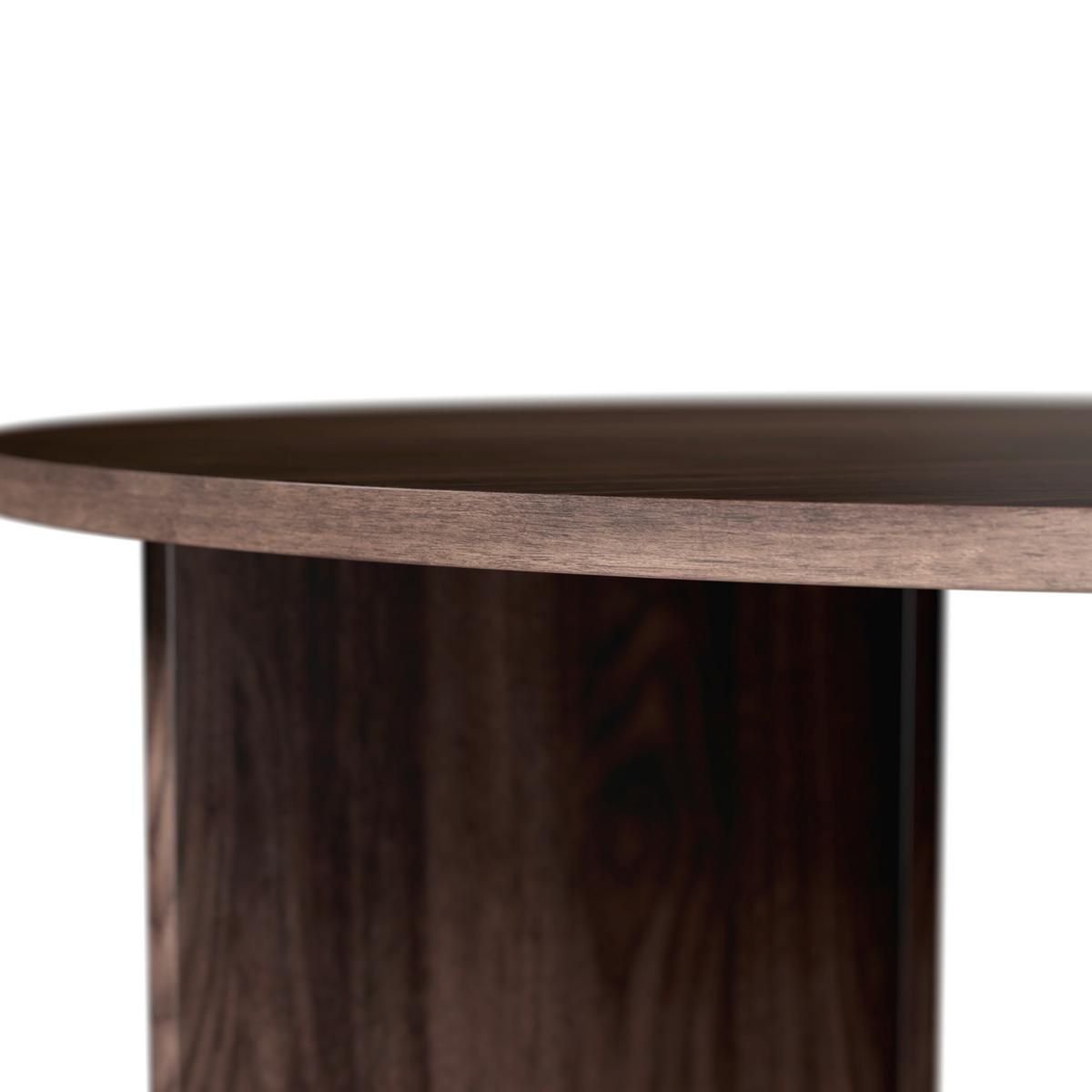 Couchtisch Celina Walnussfarben MDF rund - Walnussfarben, MODERN, Holz/Holzwerkstoff (80/39/80cm) - Bessagi Home