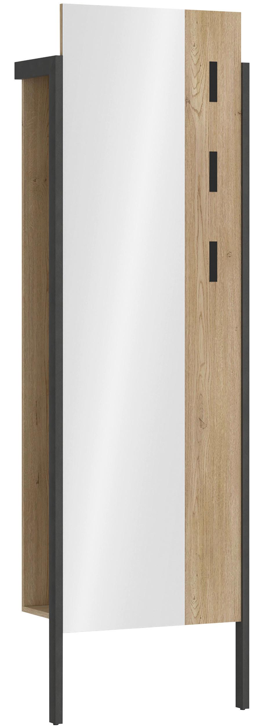 Panou cuier SARINA - argintiu/crem, Trend, material pe bază de lemn (59,4/200/31,5cm) - Modern Living