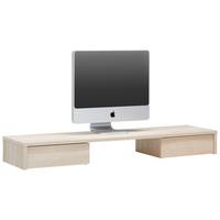 Schreibtischaufsatz Eichefarben - Eichefarben, Modern, Holzwerkstoff (120/14/31cm) - Mömax