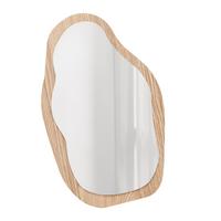 Dekospiegel Farina Braun - Braun, Basics, Glas/Holz (24,5/40cm) - Modern Living