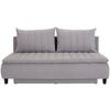 Canapea Boxspring Marino - gri deschis, Modern, textil (208/102/96cm) - Luca Bessoni