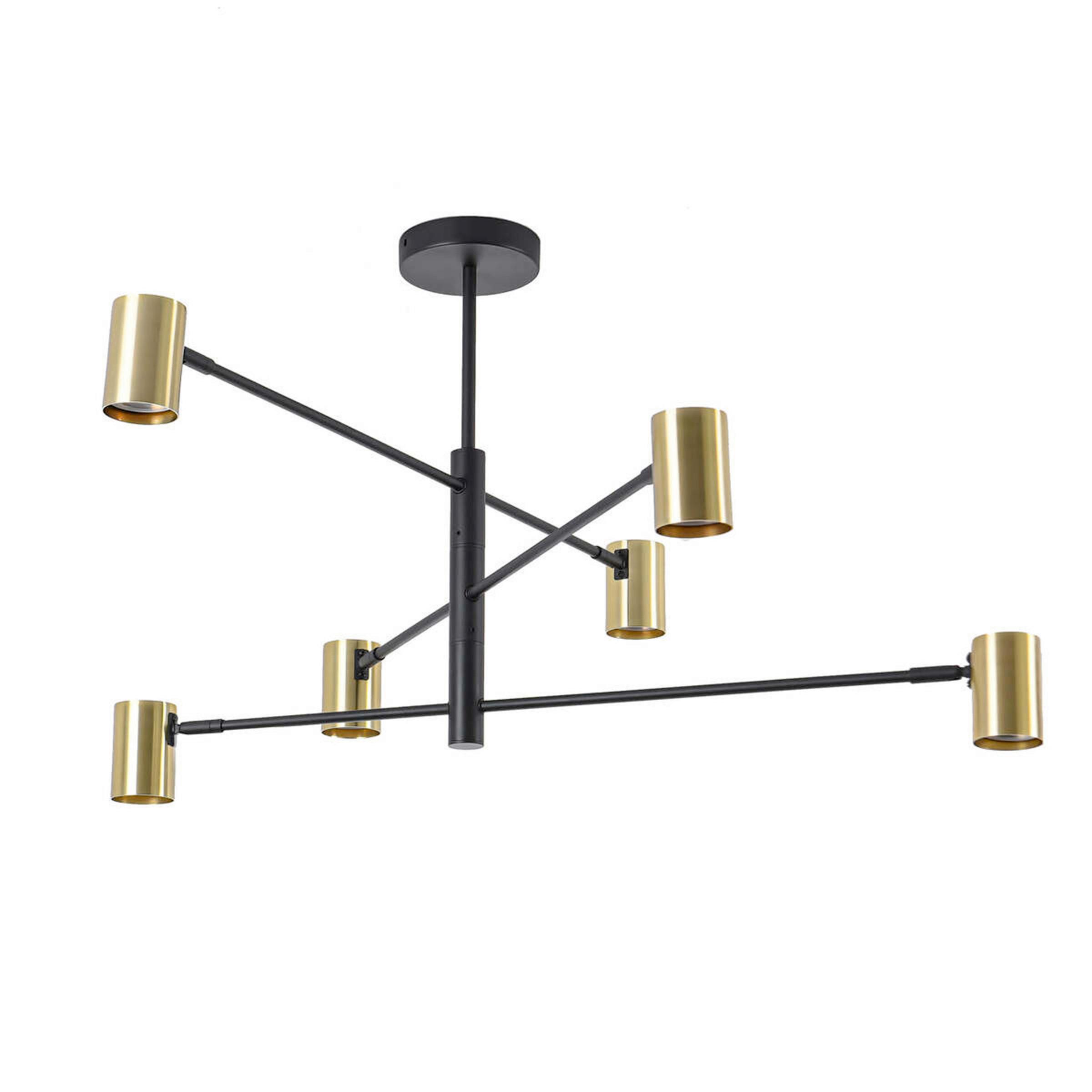 Pendelleuchte Lp -731/6p Snow - Goldfarben, Design, Metall (80/12/44.5cm)