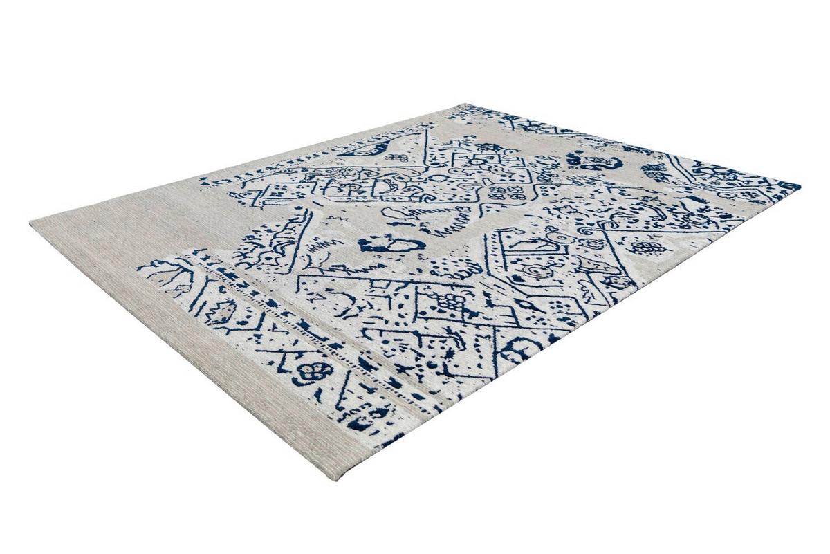 Flachwebeteppich River 120 Grau/schwarz 120x170 - Schwarz/Grau, Basics, Textil (120/170cm) - Kayoom