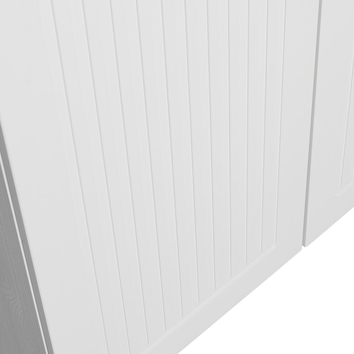 Drehtürenschrank Sipke Weiß - Weiß, Basics, Holz (110/210/55cm) - MID.YOU