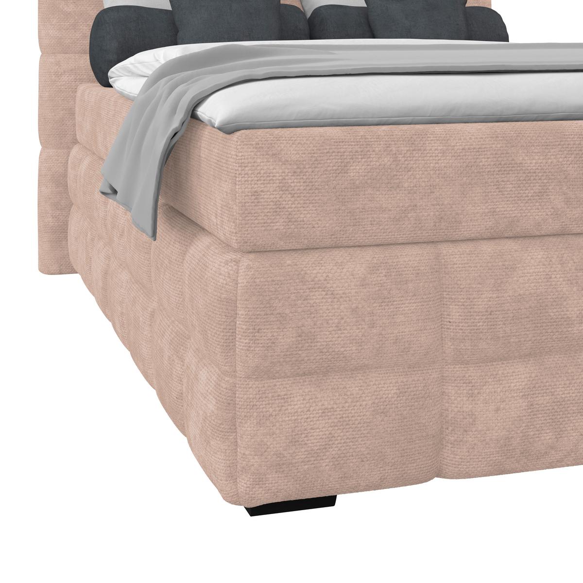 PAT BOX VEGA - bej/alb, Trend, lemn/textil (120/200cm) - Modern Living