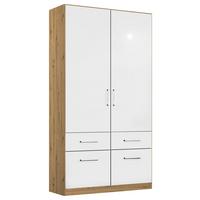 DULAP USI ROTATIVE BERLIN - stejar Artisan/alb lucios intens, Modern, material pe bază de lemn (91/197/54cm) - Modern Living