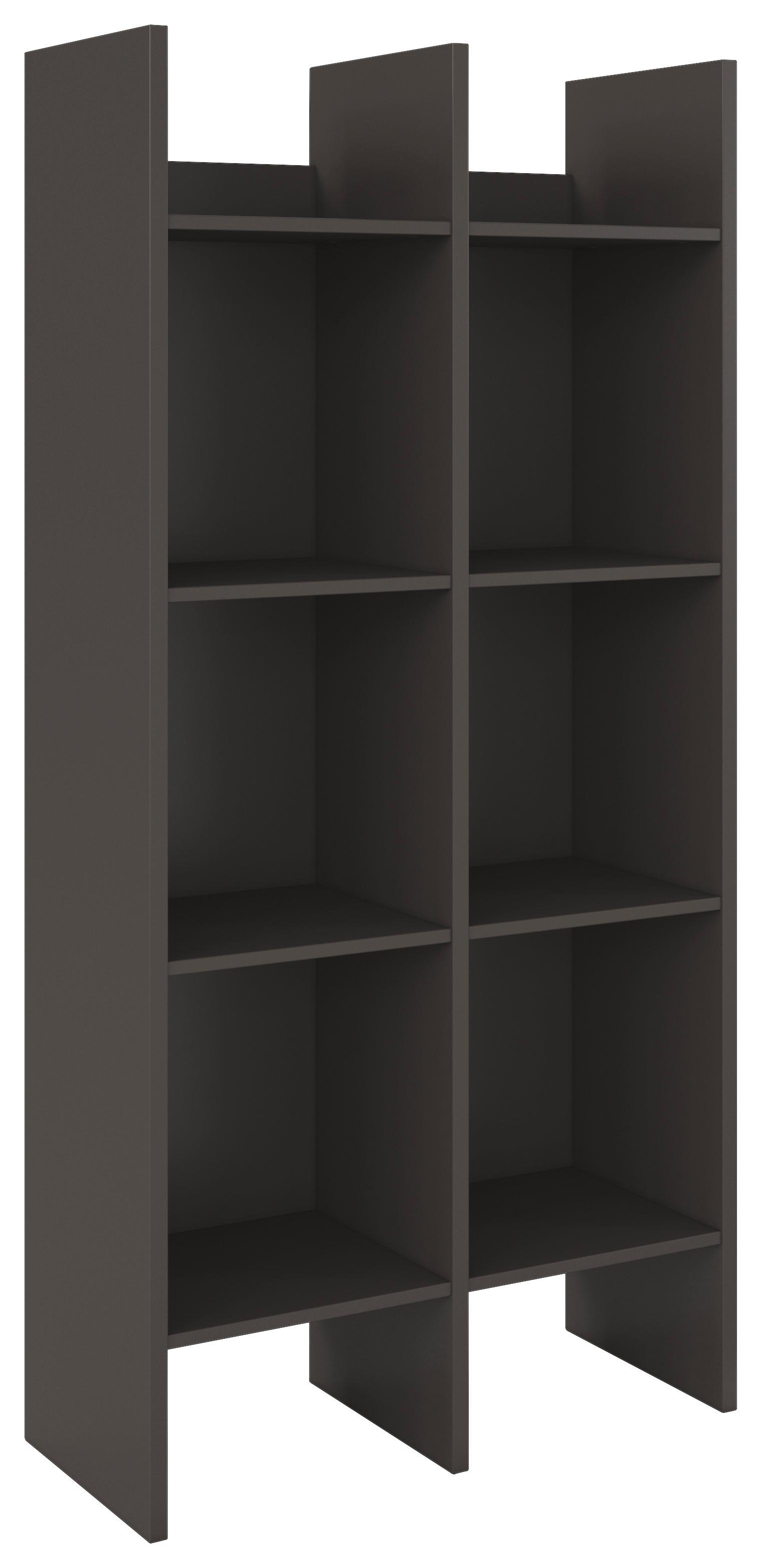 Regalni Element Endora, Barva Grafita - barve grafita, Konvencionalno, leseni material (78/162/34cm) - Xora