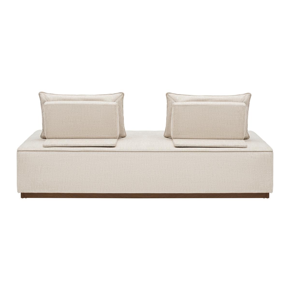 Dvosjed Christina - boje oraha/bež, Moderno, drvni materijal/drvo (215,5/87/106cm) - Bessagi Home