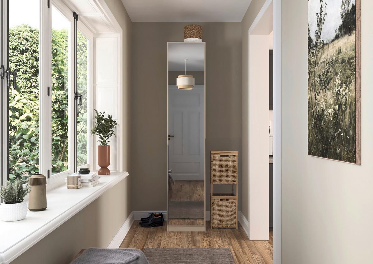 DULAP USI ROTATIVE ALABAMA - argintiu/șampanie, Trend, material pe bază de lemn (47/229/54cm) - Modern Living
