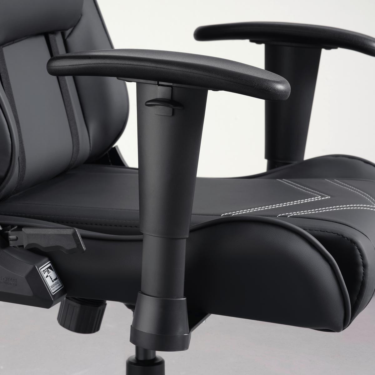 Gamingstuhl Prince in Schwarz - Schwarz/Weiß, MODERN, Kunststoff/Textil (67/126/67cm) - Dxracer