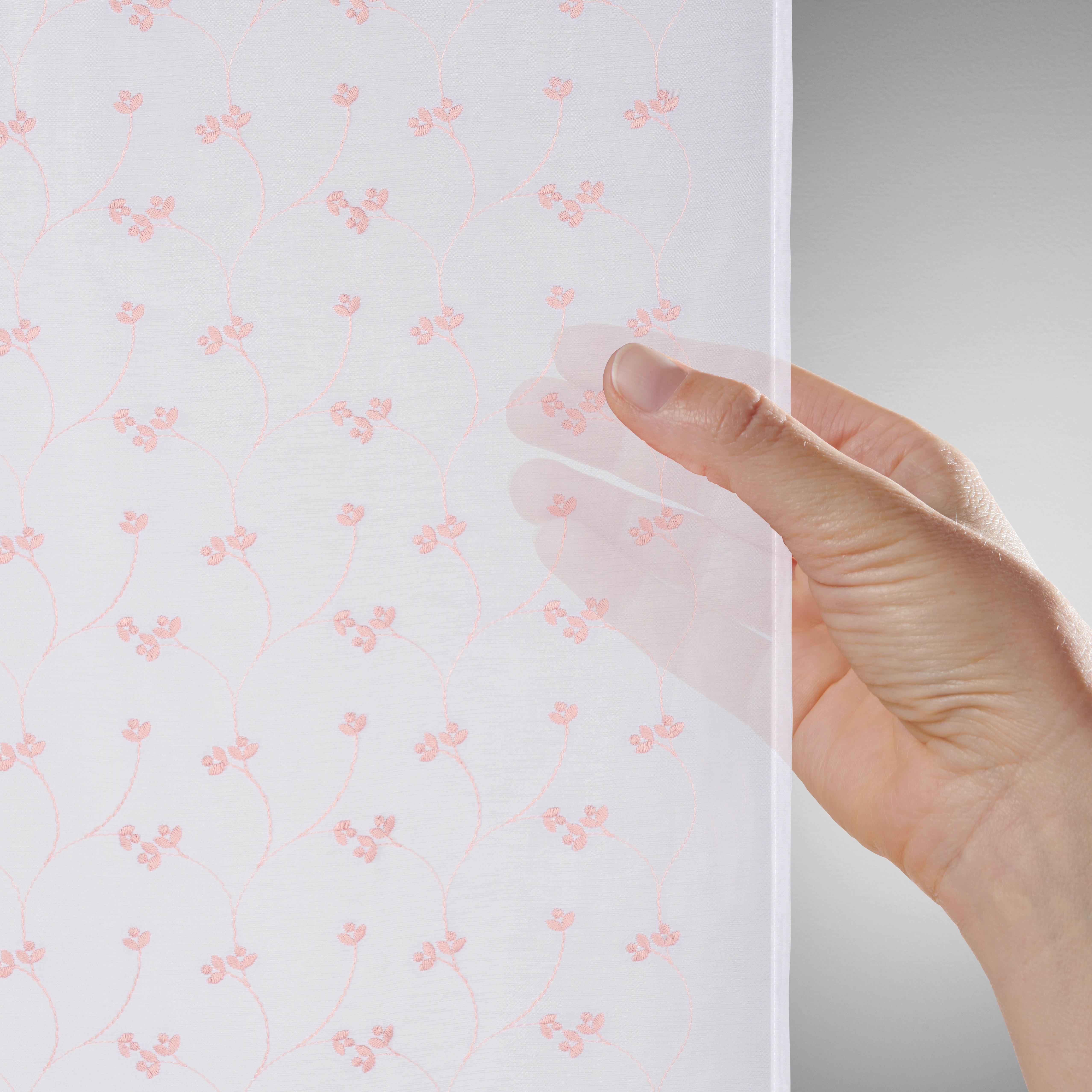 GARDINLÄNGD STELLA - rosa, Romantik / Lanthus, textil (140/245cm) - Mömax