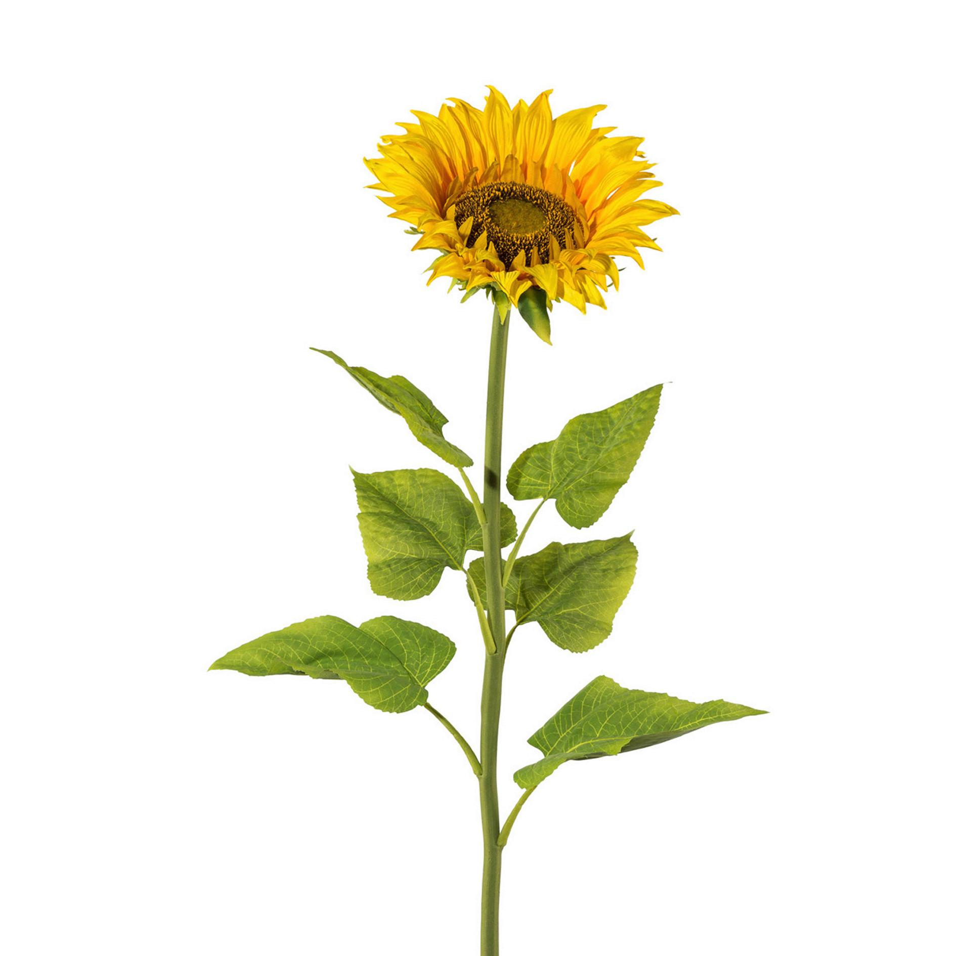Kunstblume Gelb/Grün - Gelb/Grün, Basics, Kunststoff (22/110/22cm)
